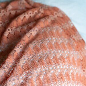 Vintage Coral Crochet Bed Twin Spread